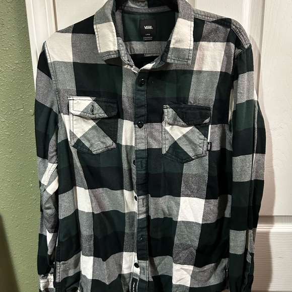 🦴T.148 - Vans Plaid Button Down Shirt - Picture 1 of 6